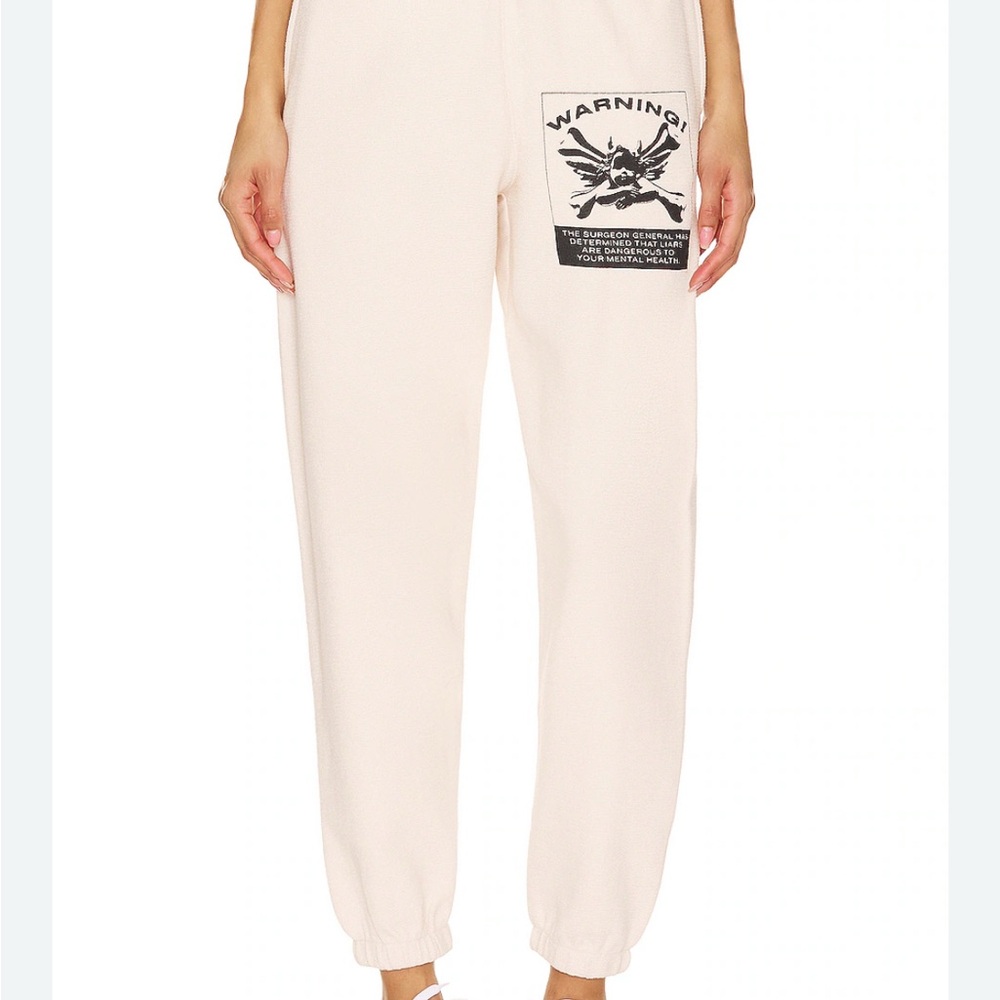 Boys Lie Brand Up In Smoke Women's Sand Jogger Pants Sweatpants Large